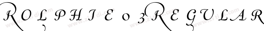 Rolphie03Regular SC字体转换